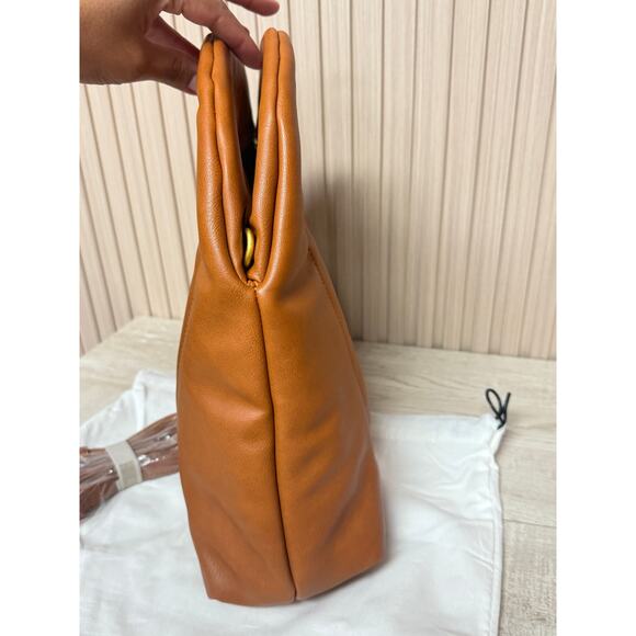 NWT Fawn Design The Quilted Handbag with Strap in Brown Matte - Picture 6 of 11